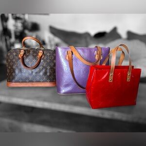 Louis Vuitton Purple Monogram Vernis Houston Vintage Bag only